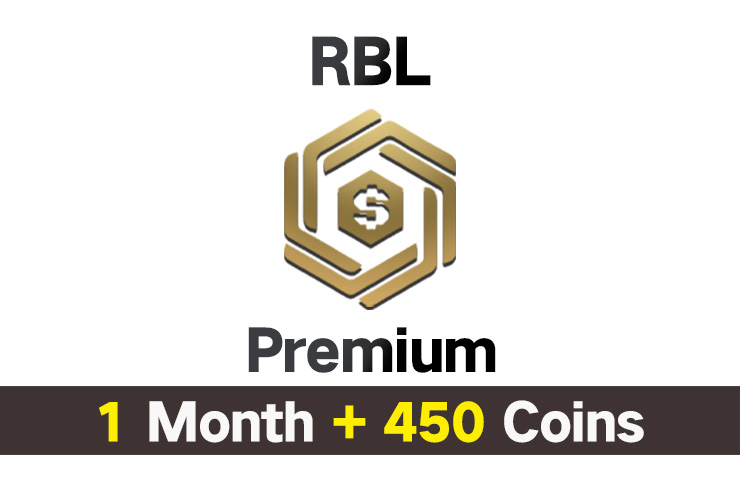 ROB Premium 1 Month + 450 R - Top Up By Seller - Global